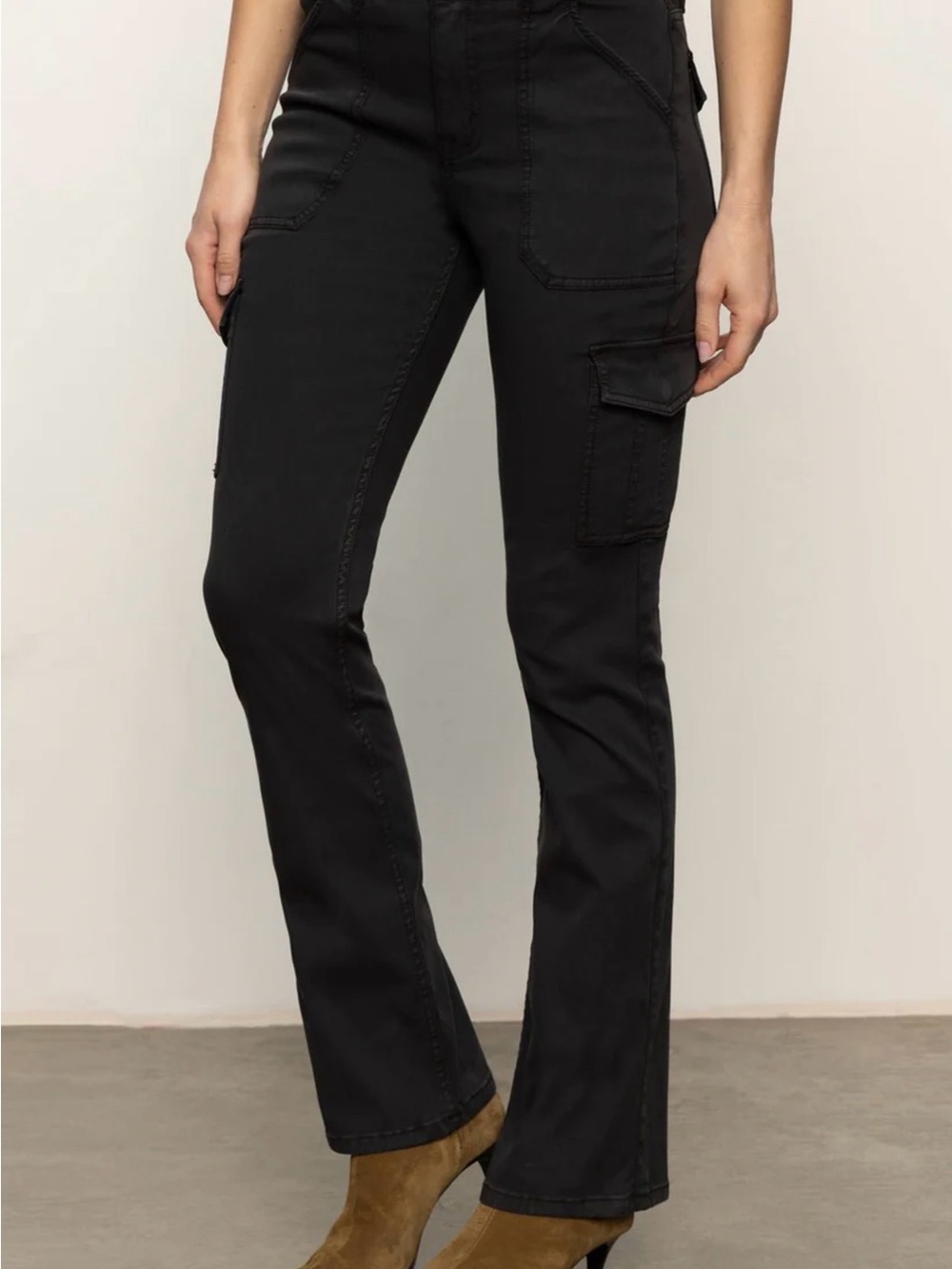Sanctuary Women's Dark Gray Cargo Boot Cut Pants Size 27